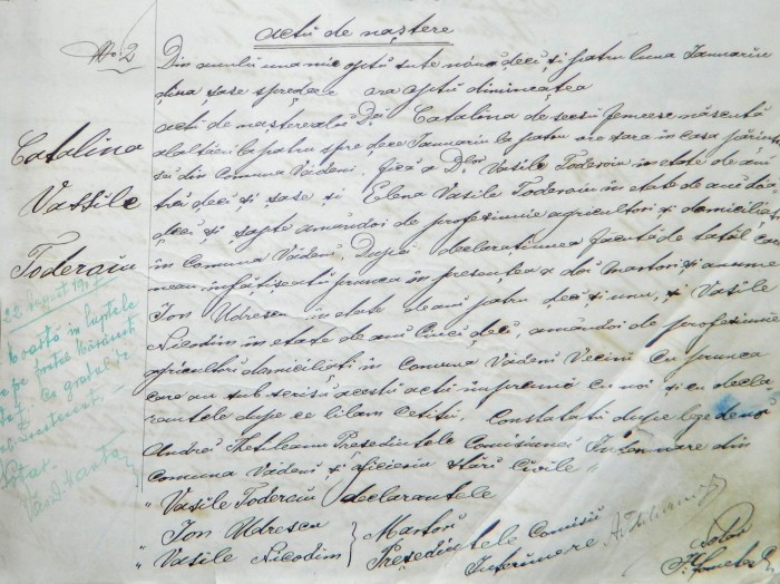 act nastere ecaterina teodoroiu